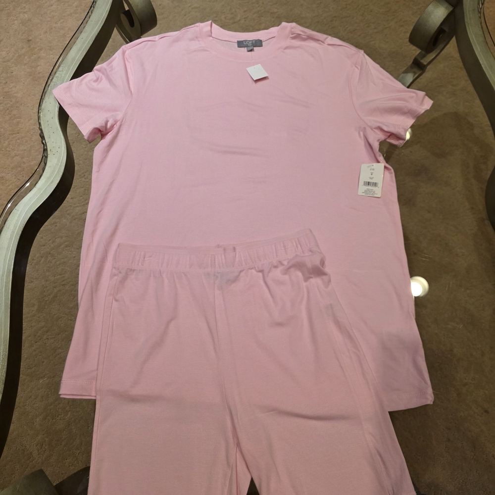 LOFT Soft Pink Sleepwear Set - Picture 9 of 9